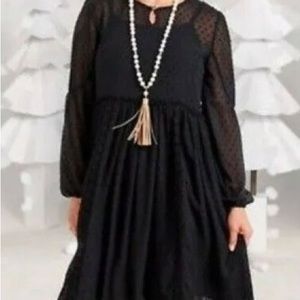 Matilda Jane Nostalgic Charlie Sheer A-Line Dress (under slip is included)